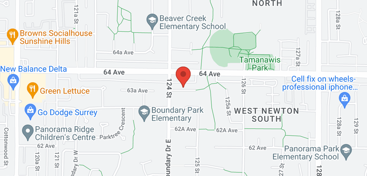 map of 12457 63A AVENUE